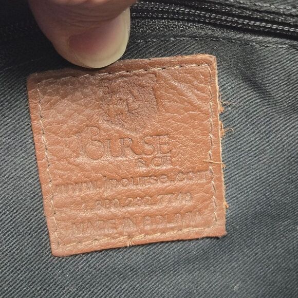 JP Ourse & Cie Brown Pebble Leather Traveler Crossbody Bag Purse Hidden Wallet - Picture 10 of 11